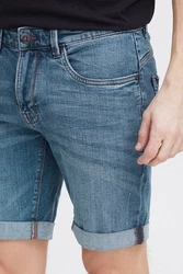 Indicode Jeansshorts IDQuentin im 5-Pocket-Stil Hellblau/Blau