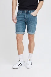 Indicode Jeansshorts IDQuentin im 5-Pocket-Stil Hellblau/Blau