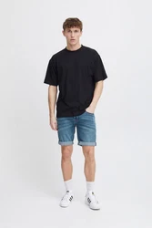 Indicode Jeansshorts IDQuentin im 5-Pocket-Stil Hellblau/Blau
