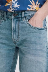 Indicode Jeansshorts IDQuentin im 5-Pocket-Stil Hellblau/Blau