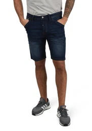Jeansshorts IDAlessio - Shorts - 70191MM kurze Hose im Knitterfalten-Look