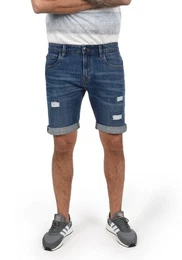 Jeansshorts IDHallow - Shorts - 70201MM kurze Hose mit Destroyed-Effekten