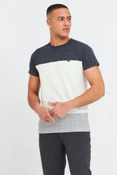 Indicode T-Shirt IDRemmond Grau/Hellgrau/Beige/Schwarz/Weiß