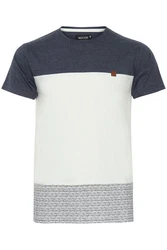 Indicode T-Shirt IDRemmond Grau/Hellgrau/Beige/Schwarz/Weiß