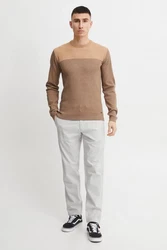 Indicode Leinenhose IDIves Grau/Hellgrau/Khaki
