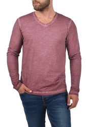 !Solid Langarmshirt SDCornelio Lila/Rosa/Dunkelrot/Rot