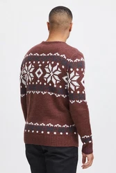 !Solid Herren Weihnachtspullover SDNorwig (Norwig) Wine Red Melange
