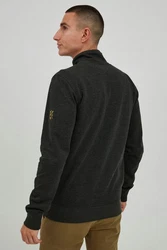 !Solid Sweatjacke SDKarim mit Stehkragen Dunkelgrau/Grau