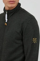 !Solid Sweatjacke SDKarim mit Stehkragen Dunkelgrau/Grau