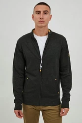!Solid Sweatjacke SDKarim mit Stehkragen Dunkelgrau/Grau