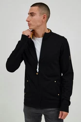 !Solid Sweatjacke SDKarim mit Stehkragen Schwarz/Dunkelblau