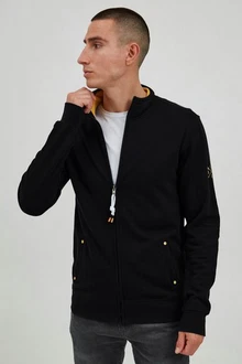 !Solid Sweatjacke SDKarim mit Stehkragen Schwarz/Dunkelblau