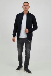 !Solid Sweatjacke SDKarim mit Stehkragen Dunkelblau