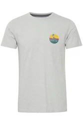 Solid Print-Shirt SDEmmo T-Shirt Grau/Hellgrau/Dunkelgrau