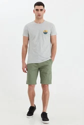 Solid Print-Shirt SDEmmo T-Shirt Grau/Hellgrau/Dunkelgrau
