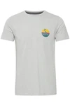Solid Print-Shirt SDEmmo T-Shirt Grau/Hellgrau/Dunkelgrau