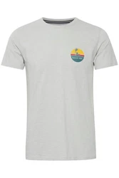 Solid Print-Shirt SDEmmo T-Shirt Grau/Hellgrau/Dunkelgrau