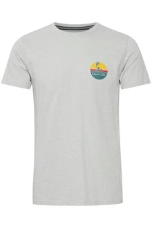 Solid Print-Shirt SDEmmo T-Shirt Grau/Hellgrau/Dunkelgrau