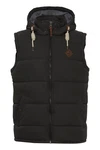 !Solid Dry Herren Steppweste Outdoor Weste Mit Kapuze Und Stehkragen Schwarz/Dunkelgrün/Braun/Dunkelbraun