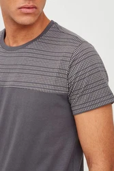 Indicode T-Shirt IDRosto Dunkelgrau/Hellgrau/Grau