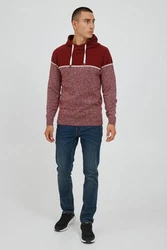 Indicode Kapuzenpullover IDLynde Strickpulli Bordeaux