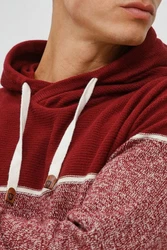 Indicode Kapuzenpullover IDLynde Strickpulli Bordeaux