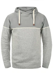 Indicode Kapuzenpullover IDLynde Strickpulli Grau/Hellgrau