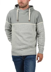 Indicode Kapuzenpullover IDLynde Strickpulli Grau/Hellgrau