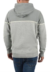 Indicode Kapuzenpullover IDLynde Strickpulli Grau/Hellgrau