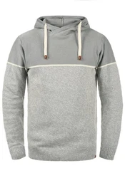 Indicode Kapuzenpullover IDLynde Strickpulli Grau/Hellgrau