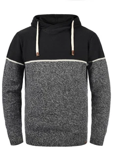 Indicode Kapuzenpullover IDLynde Strickpulli Schwarz/Dunkelgrau Indicode Kapuzenpullover IDLynde Strickpulli Schwarz/Dunkelgrau