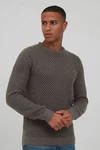 Indicode Strickpullover IDCoppler Grau/Dunkelgrün/Dunkelgrau/Khaki
