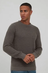 Indicode Strickpullover IDCoppler Grau/Dunkelgrün/Dunkelgrau/Khaki
