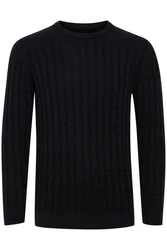 Indicode Strickpullover IDPauletta Schwarz/Hellblau