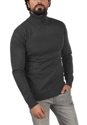 Indicode Rollkragenpullover IDErnetto Dunkelgrau/Grau
