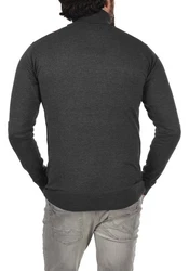 Indicode Rollkragenpullover IDErnetto Dunkelgrau/Grau