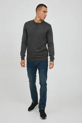 !Solid Strickpullover SDAlagro Dunkelgrau/Grau