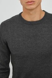 !Solid Strickpullover SDAlagro Dunkelgrau/Grau