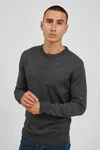 !Solid Strickpullover SDAlagro Dunkelgrau/Grau