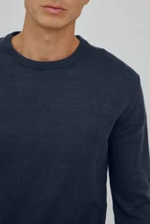 !Solid Strickpullover SDAlagro Dunkelblau/Blau