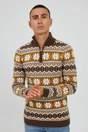 !Solid Troyer SDWinoldo Troyer mit Weihnachts-Strickmuster