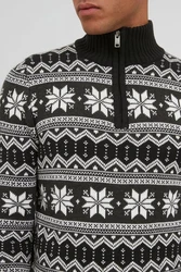 !Solid Troyer SDWinoldo Schwarz/Weiß/Braun/Hellblau