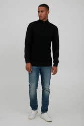 Indicode Herren Strickpullover Troyer Richard Schwarz