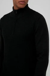 Indicode Herren Strickpullover Troyer Richard Schwarz