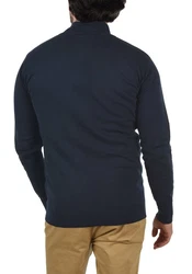 Indicode Troyer IDErno Strickpulli mit Reißverschluss Dunkelblau/Blau