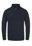 Indicode Troyer IDErno Strickpulli mit Reißverschluss Dunkelblau/Blau