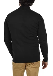 Indicode Troyer IDErno Strickpulli mit Reißverschluss Schwarz/Dunkelblau