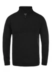 Indicode Troyer IDErno Strickpulli mit Reißverschluss Schwarz/Dunkelblau