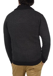 Indicode Strickpullover IDCopent Schwarz/Dunkelgrau