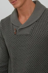 Indicode Strickpullover IDCopent Dunkelgrau/Grau